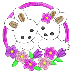 Feminino Coelho Floral