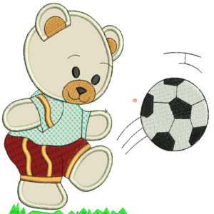Masculino Urso Aplique